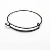 Personalidade europeia e americana moda mão jóias simples atmosférico fio de aço push-pull pulseira coringa DIY pulseira spot atacado