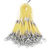 Cuerda tejida blanca para colgar teléfono móvil con hebilla de langosta, colgante de disco U para teléfono móvil, accesorio de cordón DIY tejido a mano