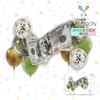 Mecrla Nueva Versión Transfronteriza Dólar Globos de Papel de Aluminio Látex Set Decoración de Fiesta Accesorios para Fotos