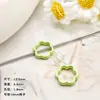 Anillo de cuentas de pintura en polvo de aleación tarjeta 10 flores coloridas diy material para cadena de teléfono móvil accesorios para pulseras hechas a mano material joyería
