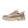 Nueva colección de otoño para hombre: Tenis de trabajo de corte bajo, modernos y transpirables, con suelas gruesas, botas Martin casuales y zapatos de moda