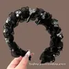 Diadema Negra Ondulada con Dientes para Lavarse la Cara, Diseño Alto en la Parte Superior de la Cabeza, Pasador para el Cabello de Mujer, Nuevo Estilo 2026, Inspirado en Chanel, de Alta Gama y Elegante