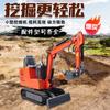 Excavadora pequeña de 1 tonelada y 2 toneladas para uso doméstico, maquinaria agrícola de ingeniería de huertos, miniexcavadora con gancho 08, miniexcavadora con gancho, microexcavadora.