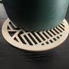 Posavasos de madera para cocina, con aislamiento térmico antiescaldaduras, para taza de té y café, creativo, hueco, multiestilo, para el hogar