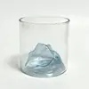 Taza Colorida Vista a la Montaña Taza de Vidrio Estilo Japonés Monte Fuji Taza de Café Taza de Té Vaso para Whisky Vino Taza Maestra de Té para el Hogar
