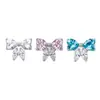Accesorios para Piercing de Lazo de Aleación de Titanio Incrustados con Circonita, Aretes de Presión, Piercings para Labios, Piercings para Hélice de Oreja, Joyería Directa del Fabricante