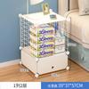 Mesita de Noche, Dormitorio Pequeño, Estante de Almacenamiento para Apartamento Pequeño, Multifuncional, Económico, Barato, Mini, Gabinete Simple para Habitación de Alquiler