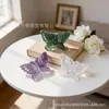 5cm Mariposa Cristal Natural Tallado Piedra Semipreciosa Pulsera Mariposa Colgante Accesorios Joyería DIY Venta al por mayor