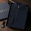 Suéter Tejido Ceroso para Hombre Estilo Nuevo Suave Cremallera Otoño e Invierno Cachemir Casual Talla Grande Para Viajar Media Altura