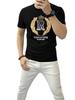 Camiseta de Manga Corta para Hombre Verano 2023 con Bordado de Lentejuelas, Cuello Redondo Ajustada, Venta Directa de Fábrica, Moderna y Versátil
