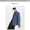 Diseño Irregular de Nicho Primavera y Otoño Hombrera Chaqueta de Mezclilla Gama Alta Punk Moderna Chaqueta Corta Hombre 2026 Moderna