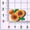 Pequeños accesorios de resina floral fresca en forma de crema para pegamento para manualidades de adornos para el cabello, pinzas para el cabello, pegatinas para refrigerador, decoraciones para fundas de teléfono y accesorios para botellas de agua
