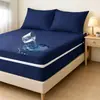 Ventas directas transfronterizas de fabricantes Cubierta de colchón impermeable a prueba de orina de cobertura total de seis lados de TPU con cremallera Ropa de cama para dormitorio
