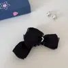 Pinza de plátano multicapa con lazo estilo coreano para primavera y verano, suave y versátil, sensación de alta gama, pinza de plátano simple y elegante