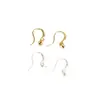 Cuerpo S925 Plata de ley Cuello largo Gancho para la oreja Gancho vacío Accesorios DIY Pendientes de perla Gancho de cuentas redondas Pin para pendientes