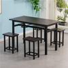 Taburete colgante, comedor comercial, mesa de comedor y silla, mesa de comedor dividida para 4 personas, taburete colgante para 6 personas, comedor escolar, combinación de restaurante, universidad