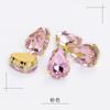 Fábrica de atacado de ouro gota de água garra de vidro diamante com furo de costura manual Diamante diy roupas vestido de noiva sapato material acessórios de jóias