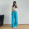 Calça Cargo Rosa Hip-Hop de Secagem Rápida para Mulheres, Calça de Verão Fina Estilo Dopamina, Calça Esportiva para Dança Jazz, Casual
