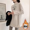 3136 # Camiseta de Manga Longa Feminina Gola Alta (Foto Real) (100% Outro)