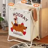 Cesto de Armazenamento de Roupas Sujas, Cesto de Lavanderia para Lençóis e Fronhas, Cesto Pendurado com Divisórias para Roupas Íntimas e Meias, Cesto de Roupa Suja Dobrável para Banheiro