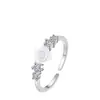 Anillo de Camelia para Mujer Elegante Dulce y Fresco Anillo Abierto para Dedo Viento Frío Sentido de Alta Calidad Anillo de Dedo Flor de Rosa