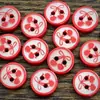 Botones de Cereza de Dibujos Animados para Manualidades DIY Infantiles, Botones para Camisa, Botones para Cárdigan de Suéter, Botones Decorativos para Ropa de Muñecas BJD