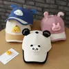 Boné de beisebol para bebê de 1 a 3 anos, boné fofo de animal de desenho animado estilo coreano, novo chapéu de veludo cotelê de outono, transfronteiriço