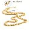 Europa y Estados Unidos explosiones transfronterizas Proceso de chapado en oro de 18K simple avanzado Collar redondo de 4 mm fabricantes de joyería al por mayor