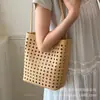 2026 Nuevo Bolso Cubo Tejido para Mujer, Bolso de Hombro Tote Grande de Verano Más Vendido, Bolso Tejido para Uso Casual Diario