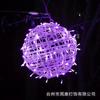 Luces LED de bola de ratán para exteriores, resistentes a la lluvia, iluminación decorativa para parques navideños y paisajes.