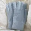 Guantes de invierno de pelo de conejo artificial grueso, cálidos, de visón, sencillos, lisos, de cinco dedos, para montar al aire libre, resistentes al frío y a las heladas.