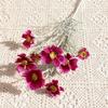 Flores Artificiais Cosmos 8 Cabeças Gerbera Pastoral Flores Artificiais de Seda para Decoração de Chão de Sala de Estar Casamento Floral