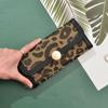 Carteira Cross-border Mulheres Carteira Longa Leopard Print Vintage Canvas Coin Clip Multi-funcional Embreagem de Grande Capacidade