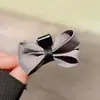 Pinza Pequeña para el Cabello de Cuadros Estilo Retro Coreano con Lazo para Mujer, Pinza de Frente de Princesa de Alta Gama, Accesorio para el Cabello, Pinza para Flequillo Lateral