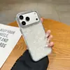 Aplicable a Apple 17PROMAX Comercio Exterior Galvanizado Marco Grande Patrón de Corazón Funda para Teléfono iPhone17 Estilo Simple