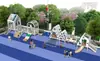 Escorregador Combinado Grande para Exterior, Escorregador Combinado Grande de Escalada para Jardim de Infância e Áreas Comunitárias, Equipamento de Diversão Não Padrão para Crianças