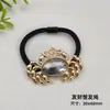 Yingyi Accesorios DIY Brocado Song Base para Pasador de Cangrejo de la Fortuna con Cubierta Goma para el Cabello de Cangrejo Anillo para el Cabello Accesorios de Material de Tela