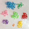 Alfinetes de plástico coloridos, fivelas pequenas de plástico, fivelas de marcação DIY para tricô feito à mão, ferramentas para tricô de suéter de lã