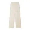 Pantalones de Pierna Ancha de Satén Jacquard para Mujer de Verano, Pantalones Rectos Casuales con Caída, Pantalones de Arte del Té Estilo Chino