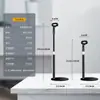 Suporte de Microfone Retrátil de Metal para Conferência Microfone Condensador Sem Fio de Mesa Transmissão Ao Vivo Suporte de Microfone Ajustável de Mesa