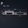 Cerradura de Pestillo Grueso de Acero Inoxidable Hecha a Medida, Accesorios para Cerradura de Puerta, Placa Guía del Cuerpo de la Cerradura, Placa de Pestillo Extendida para Puertas de Madera, Placa Tope