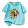 Ropa infantil de dibujos animados del equipo Wang Wang, una generación de niños, camiseta de manga corta de algodón, abrigo naranja, camiseta para bebé niño