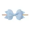 Nuevo accesorio para el cabello con lazo de color sólido para niños, popular en Europa y América, diadema fina de nailon para bebés 5241