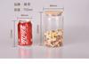 Frasco de Vidrio de Borosilicato Alto con Diseño de Cinco Elementos para Almacenamiento en la Cocina, Adecuado para Frutas Secas, Té y Cáscara de Mandarina Seca, con Forma Redondeada para Almacenamiento en el Hogar