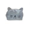 Armazenamento de saco cosmético para gatos Pu impressão à prova d'água saco de lavagem de viagem em estoque