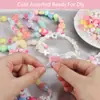 Bolsa de Materiales Hecha a Mano con Cuentas DIY Cuerda Trenzada Cuentas Sueltas Cadena Colorida para Teléfono Móvil Collar para Niños Accesorios de Joyería Lindos