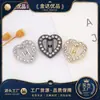 Barras Paralelas Botones de Camisa en Forma de Corazón Botones Metálicos Botones de Camisa Botones Tejidos para Suéter Accesorios de Ropa Jinda