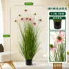 Girasol Artificial en Maceta Planta Verde Decoración Interior de Oficina Bonsái Estilo Nórdico Estilo de Lujo Ligero Adorno Grande de Pie