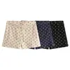 Estilo Perezoso de Chica Popular en Casa, Shorts de Lunares para Mujer, Shorts de Verano de Cintura Alta con Cordón que Muestran la Longitud de las Piernas, Pantalones Cortos Casuales de Yoga Ajustados al Cuerpo, Algodón