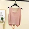Nuevo chaleco térmico para mujer de otoño e invierno hecho de terciopelo alemán, cuello redondo, forrado de felpa, talla grande, top interior sin mangas